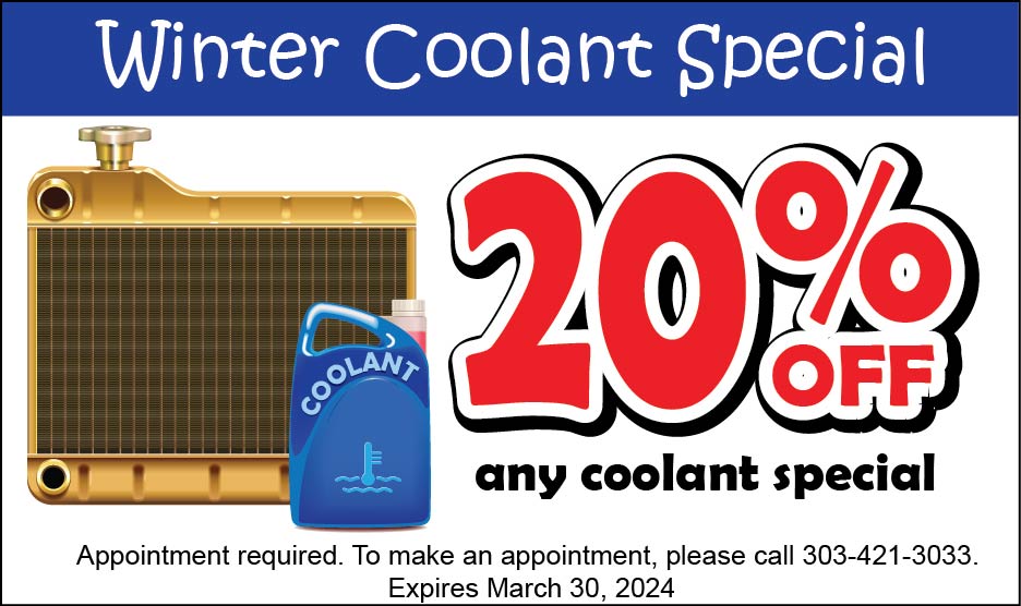 Winter Coolant Special | Denver's Quality Automotive